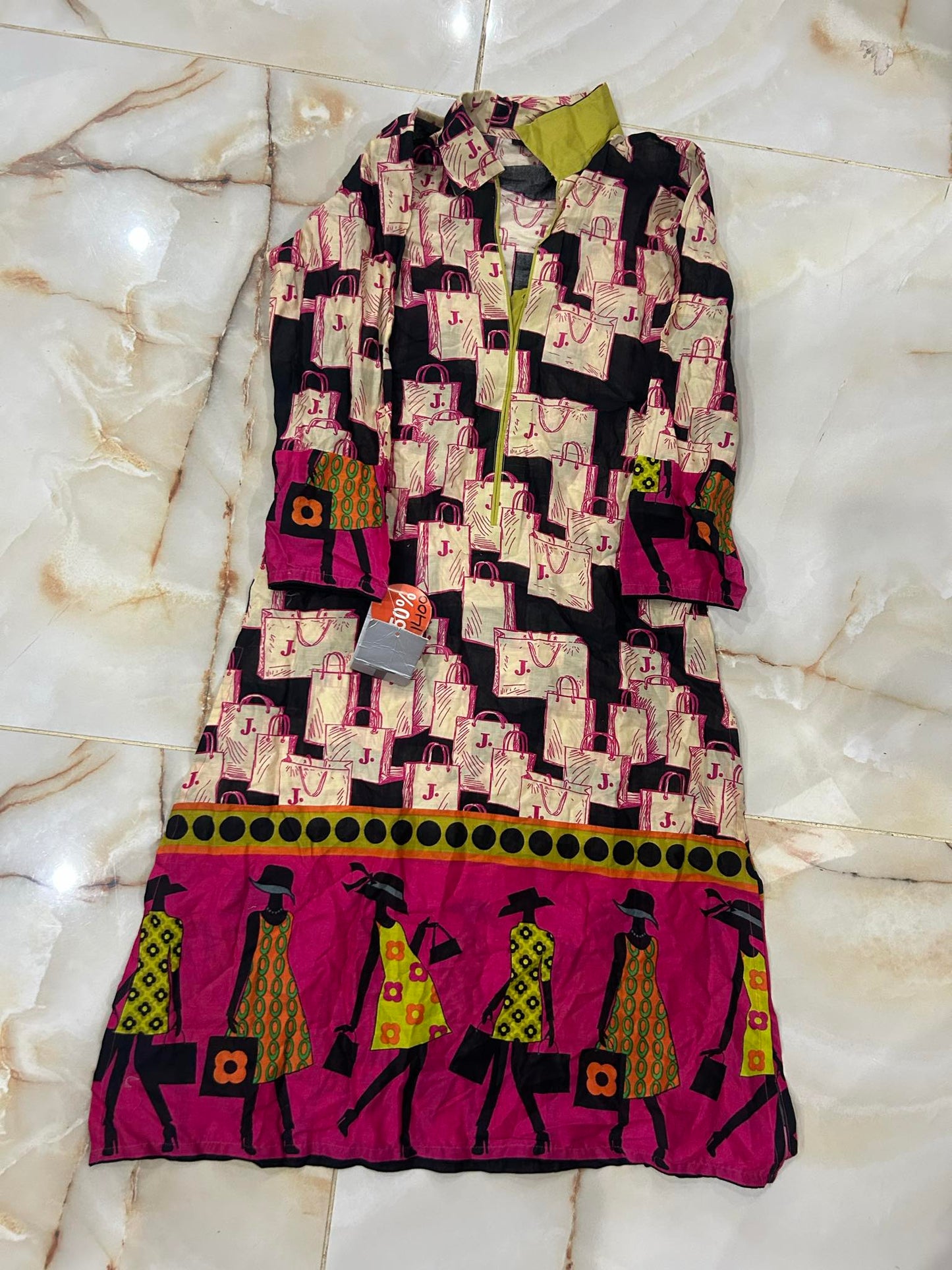 j. teens 01 pc stitch kurti / multi