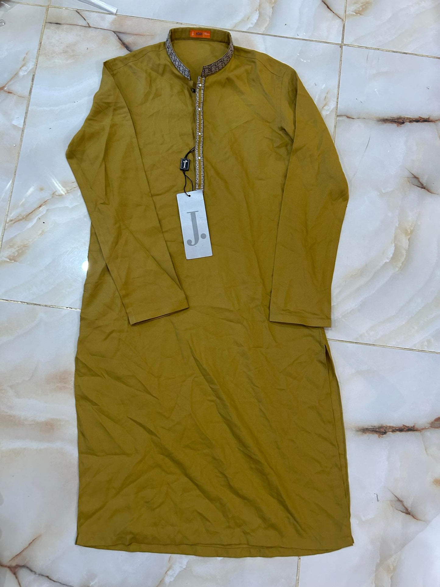 J. KIDS 01 PC STITCH KURTA / MUSTARD
