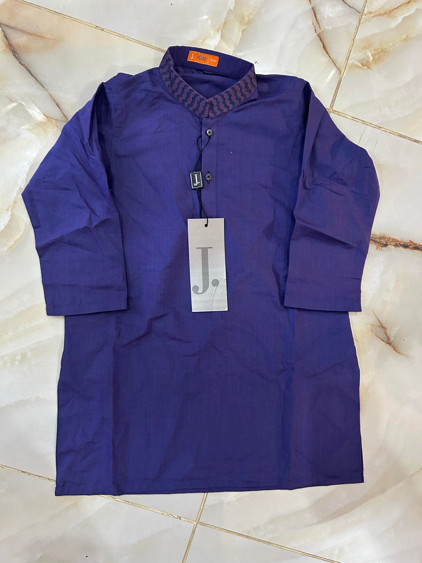 J. KIDS 01 PC STITCH KURTA / PURPLE