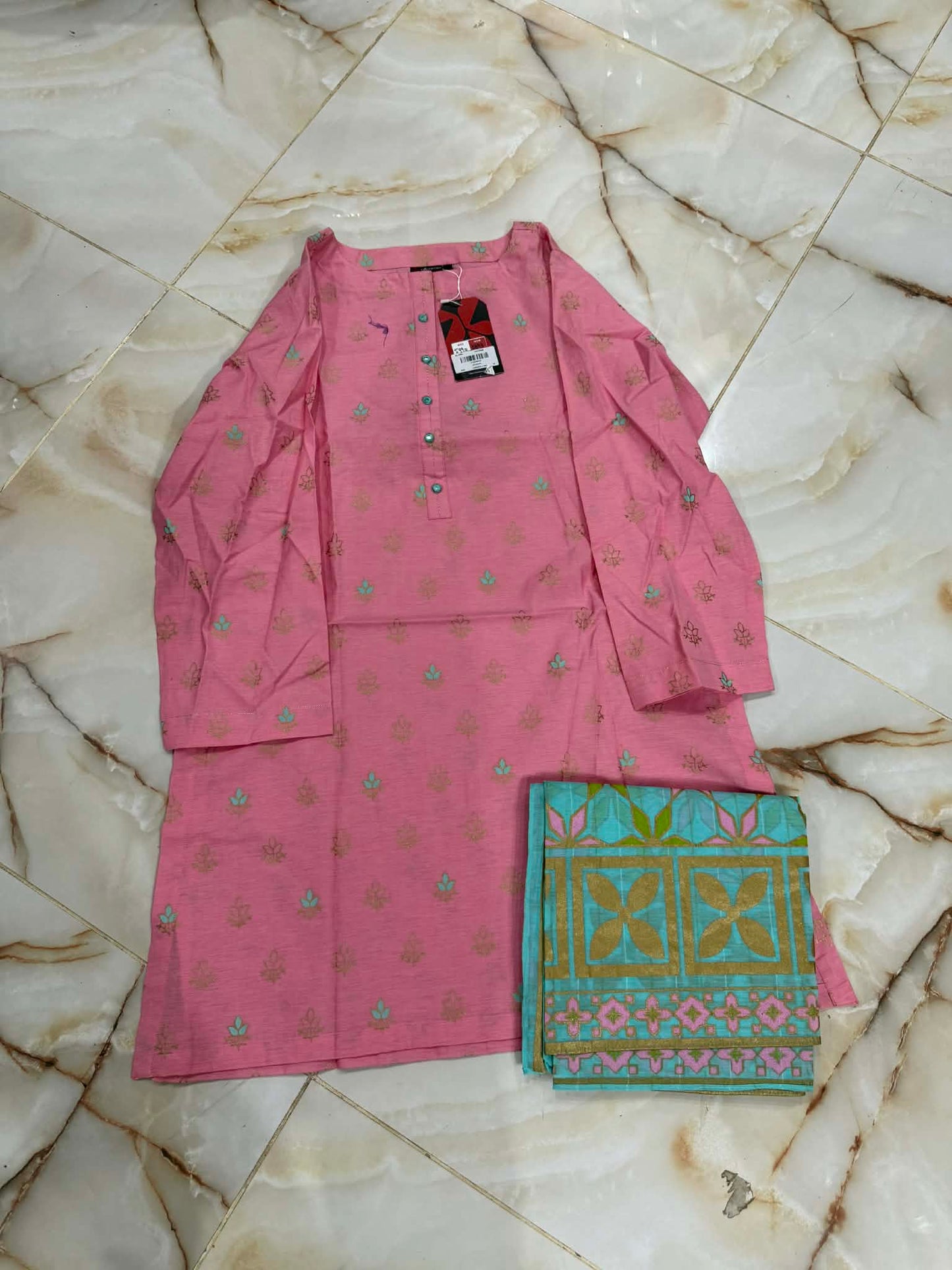 AL KARAM 02 PC STITCH SUIT / PINK