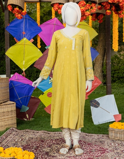 j. stitch kurti / yellow zotikis
