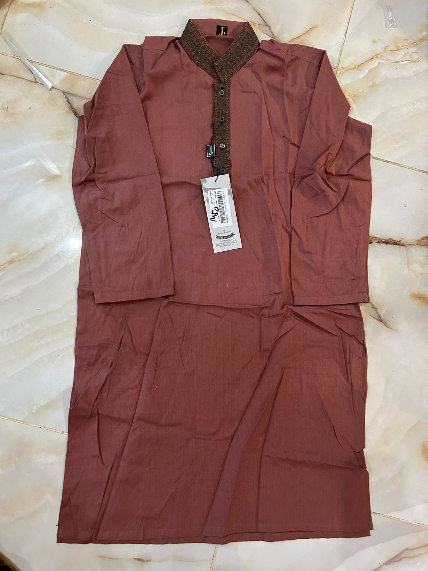 J. KIDS 01 PC STITCH KURTA / BROWN