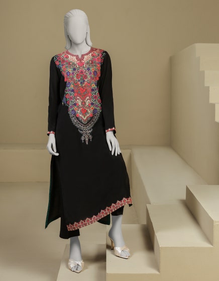 J. 02 PC STITCH SUIT / BLACK -2138