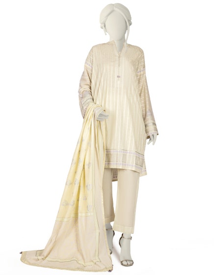 J. 01 PC UNSTITCH SUIT / OFF WHITE