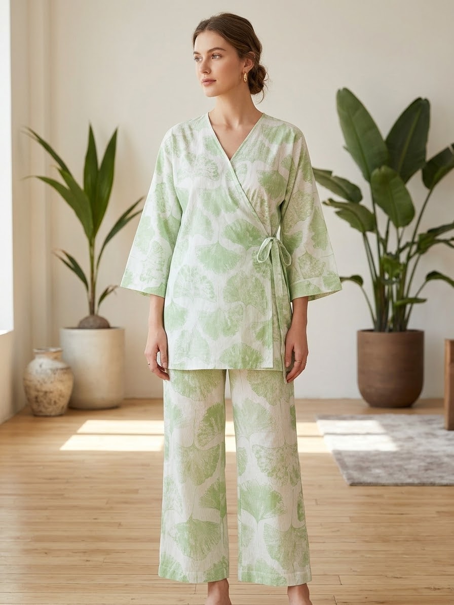 ZELLBURY 2pc stitch shirt trouser