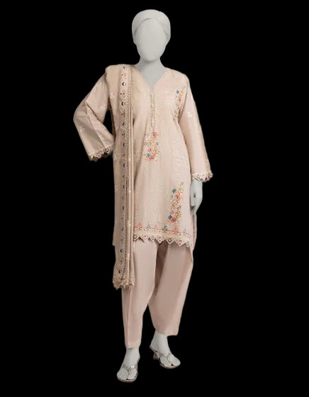 J. 03 PC STITCH SUIT / BEIGE -1027