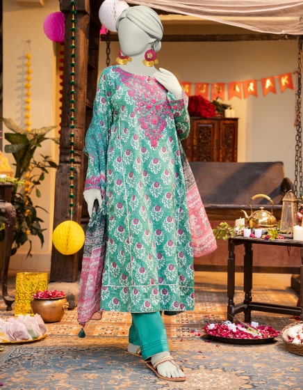 j. 02 pc stitch suit / green -122