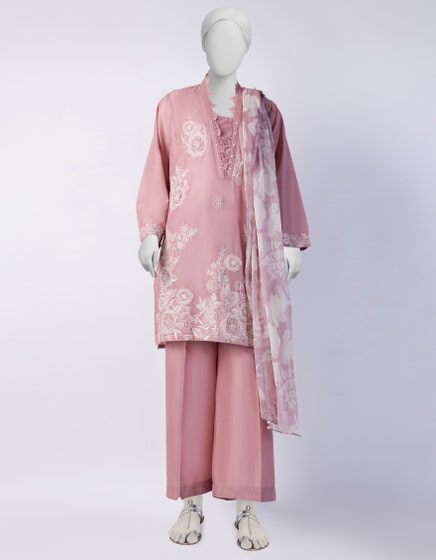 J. 03 PC STITCH SUIT / PINK -220