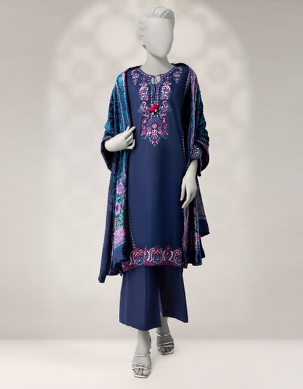 J. 03 PC STITCH SUIT / BLUE -338