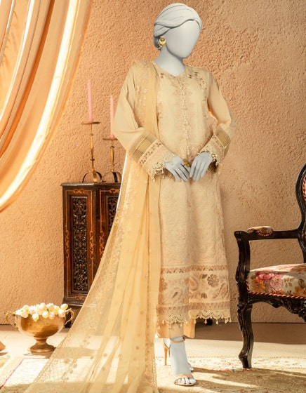 J. 03 PC STITCH SUIT / BEIGE -829