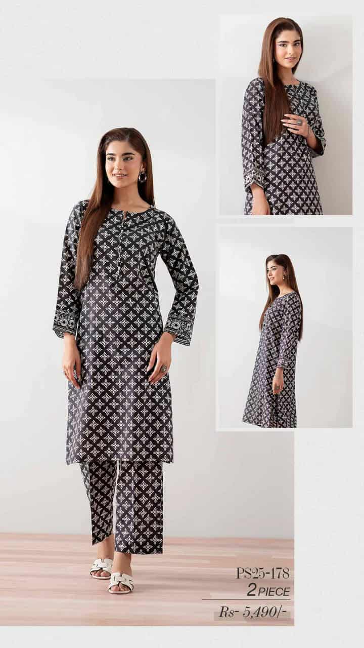 NISAHAT 02 PC STIYTCH SUIT / BLACK
