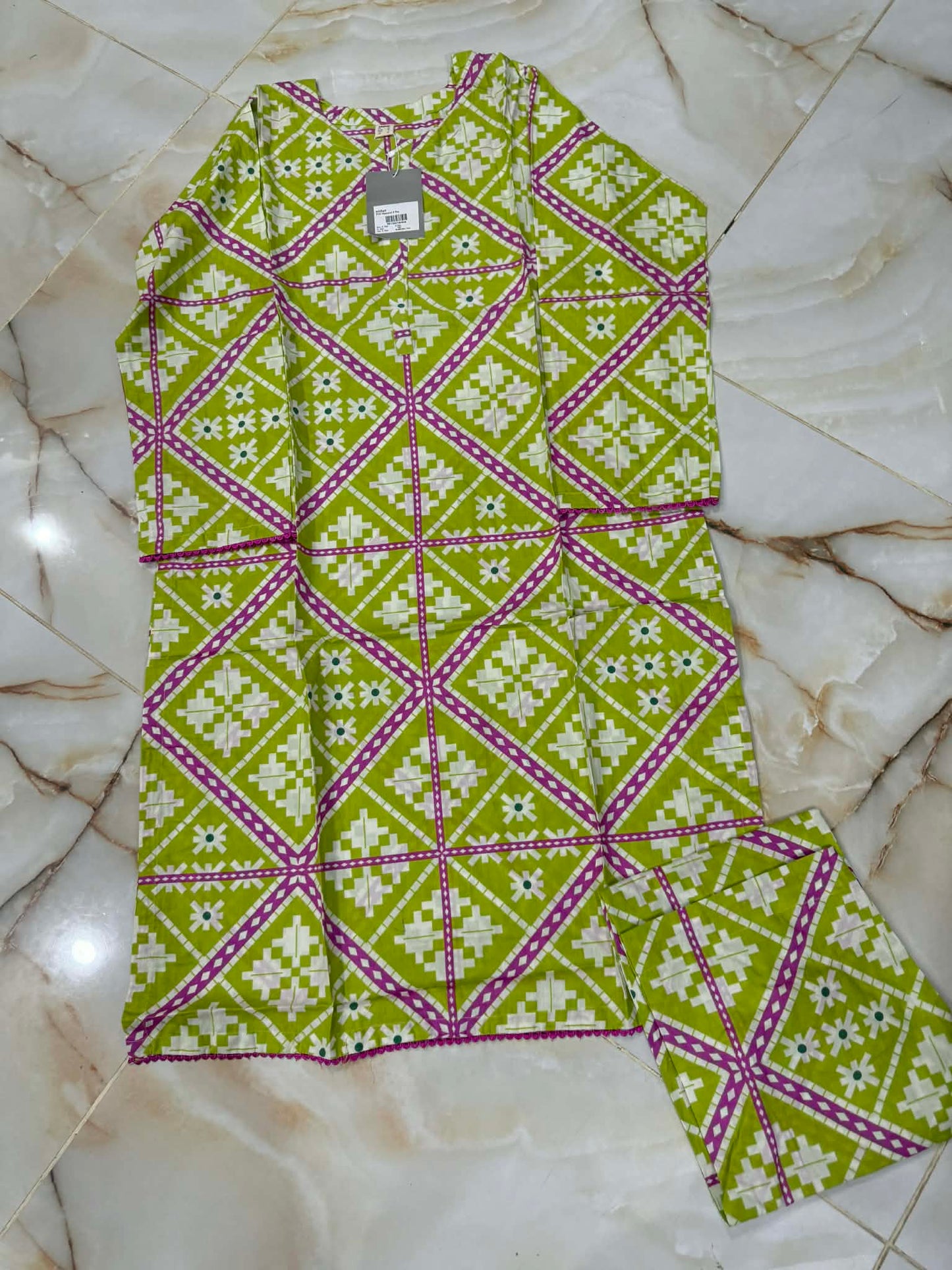 NISHAT 02 PC STITCH SUIT / GREEN