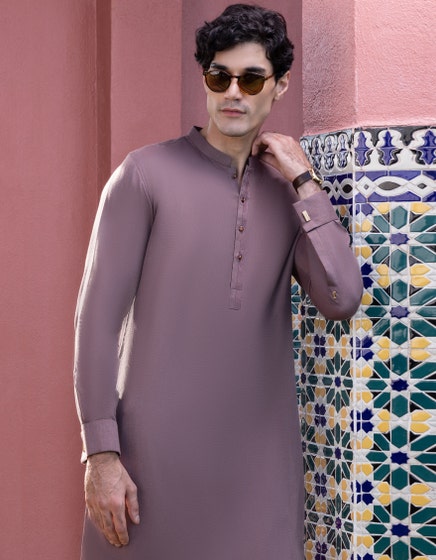 j. 02 pc stitch salwar kameez / radish brown -34248