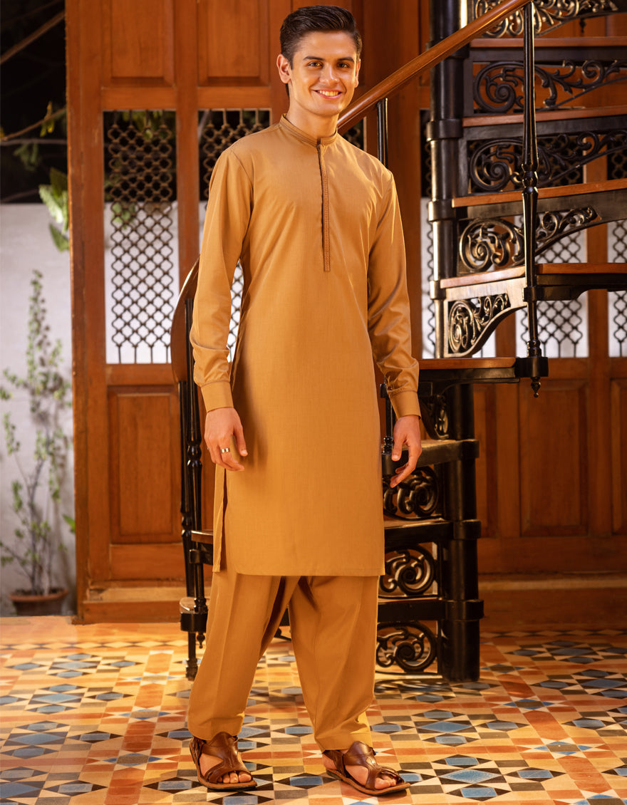 J. TEENS KAMEEZ SHALWAR /MUSTARD