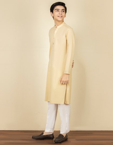 J. KIDS 01 PC STITCH KURTA /FAWN-41209