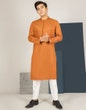 J. KURTA 01 PC STITCH / RUST BROWN