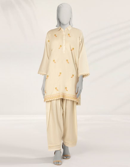 j. 02 pc stitch suit / off white -252195