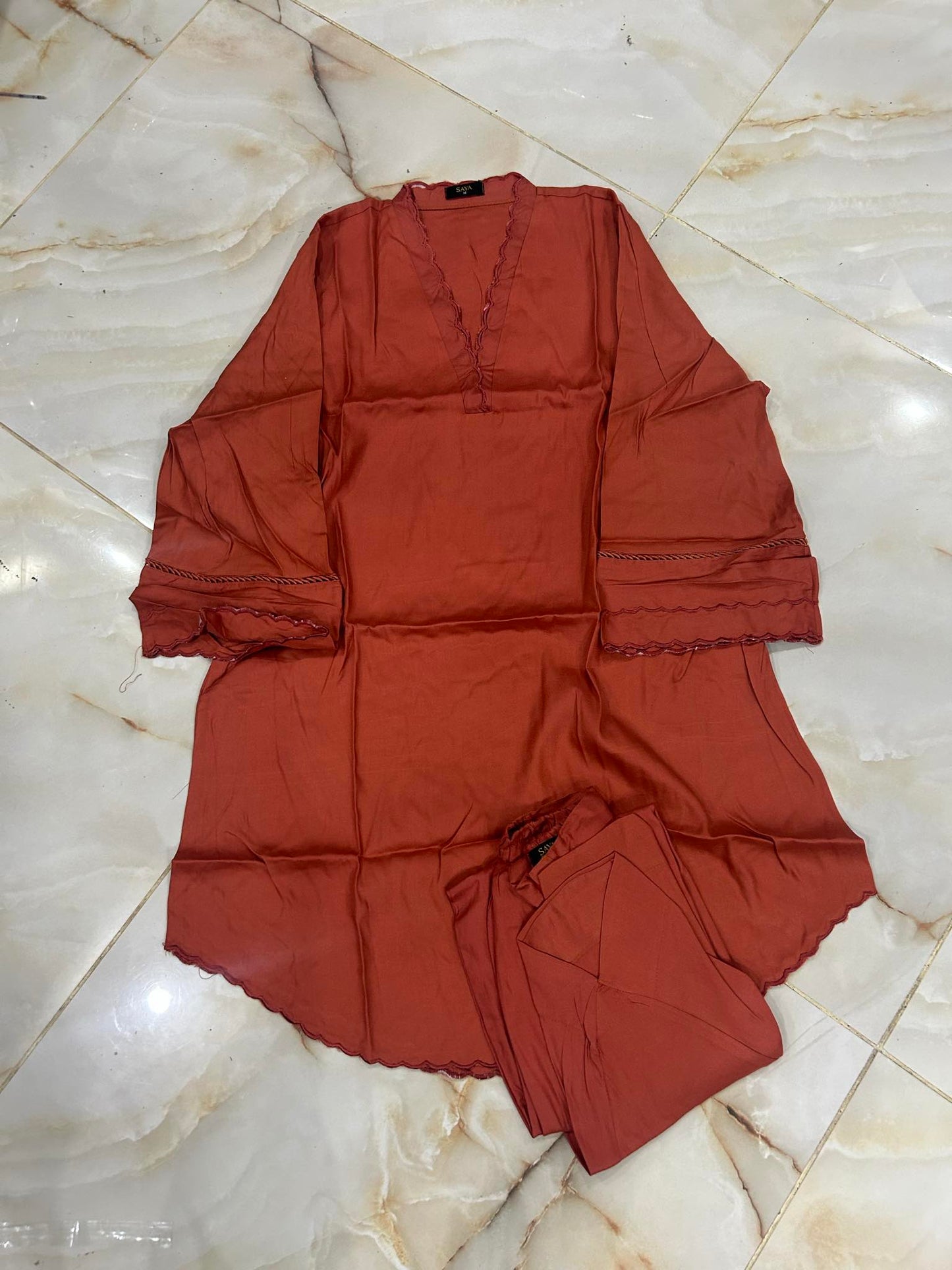 SAYA 02 PC STITCH SUIT / RUST -817