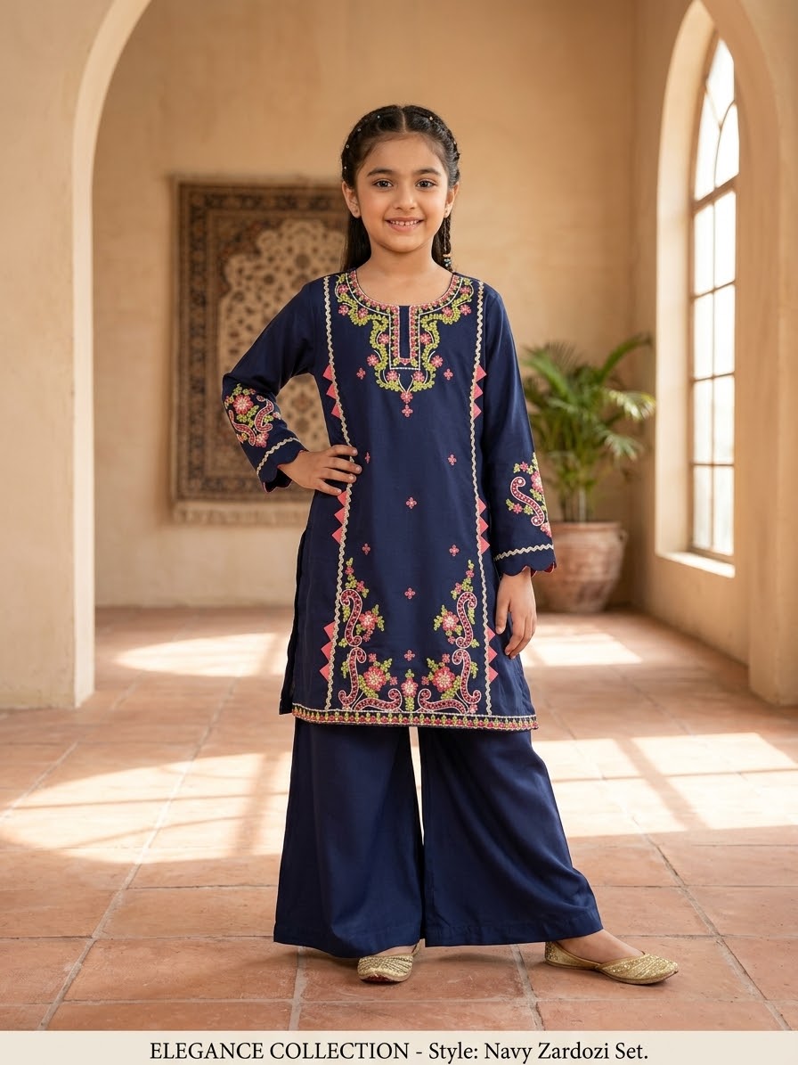 BACHA PARTY EMB FORMAL 2PC STITCH DHAKA PAJAMA