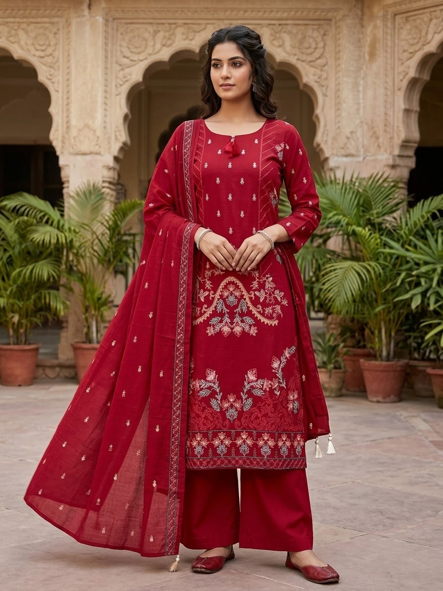 AL KARAM 03 PC heavy chicken kari STITCH SUIT
