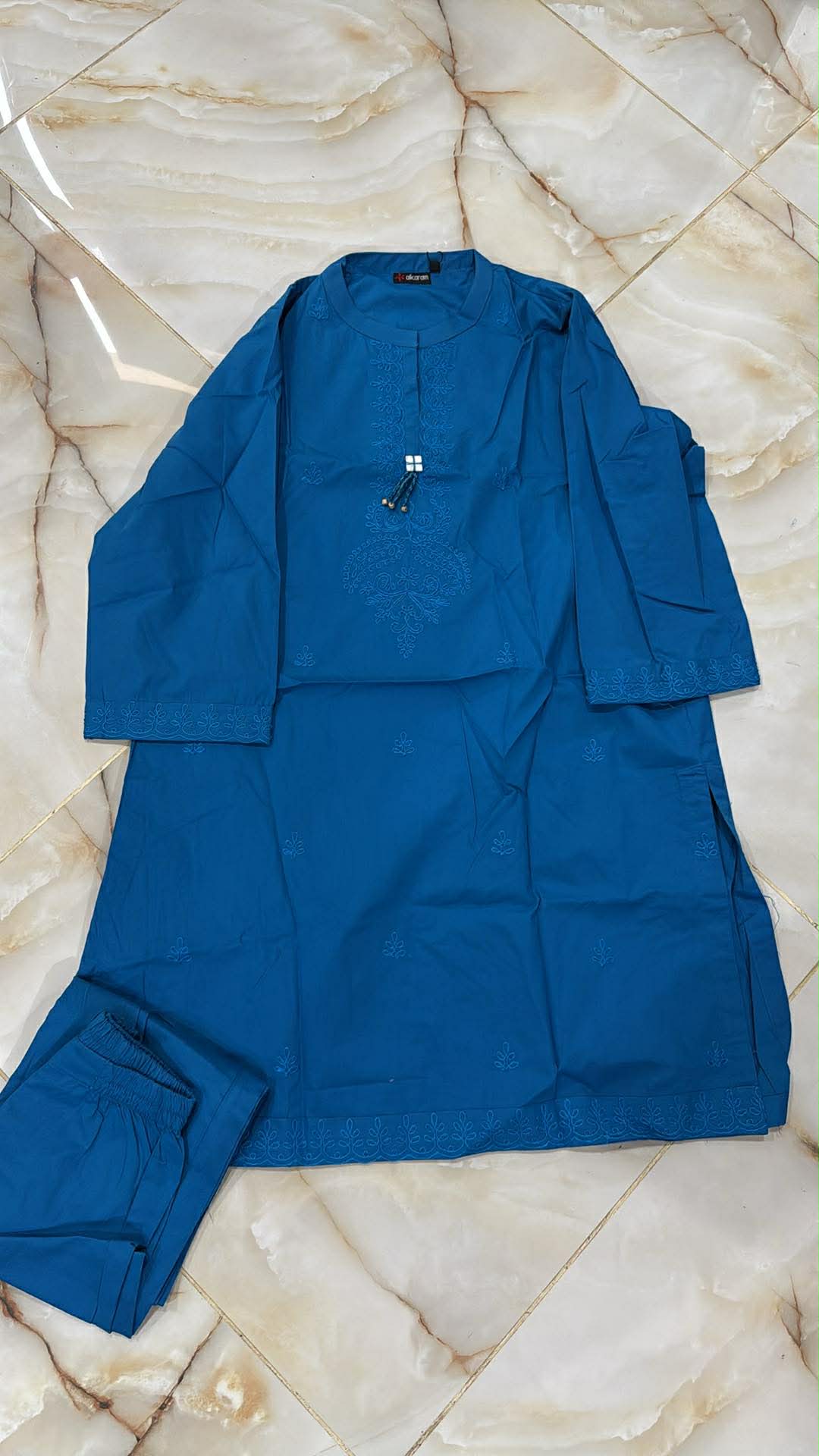 AL KARAM 02 PC STITCH SUIT / BLUE
