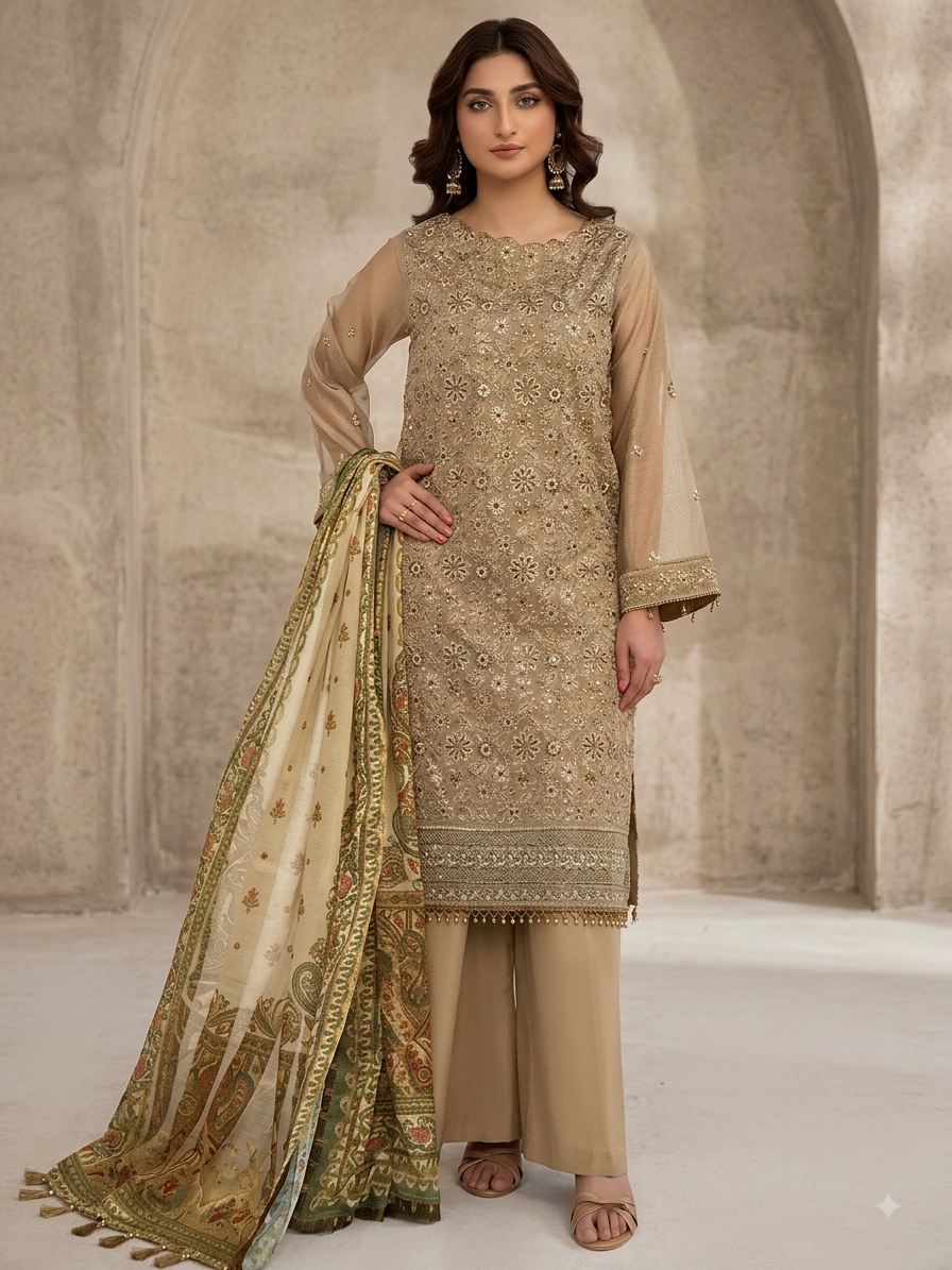 SALITEX 3pc UNSTITCH EMB 0014854 AZADI SALE
