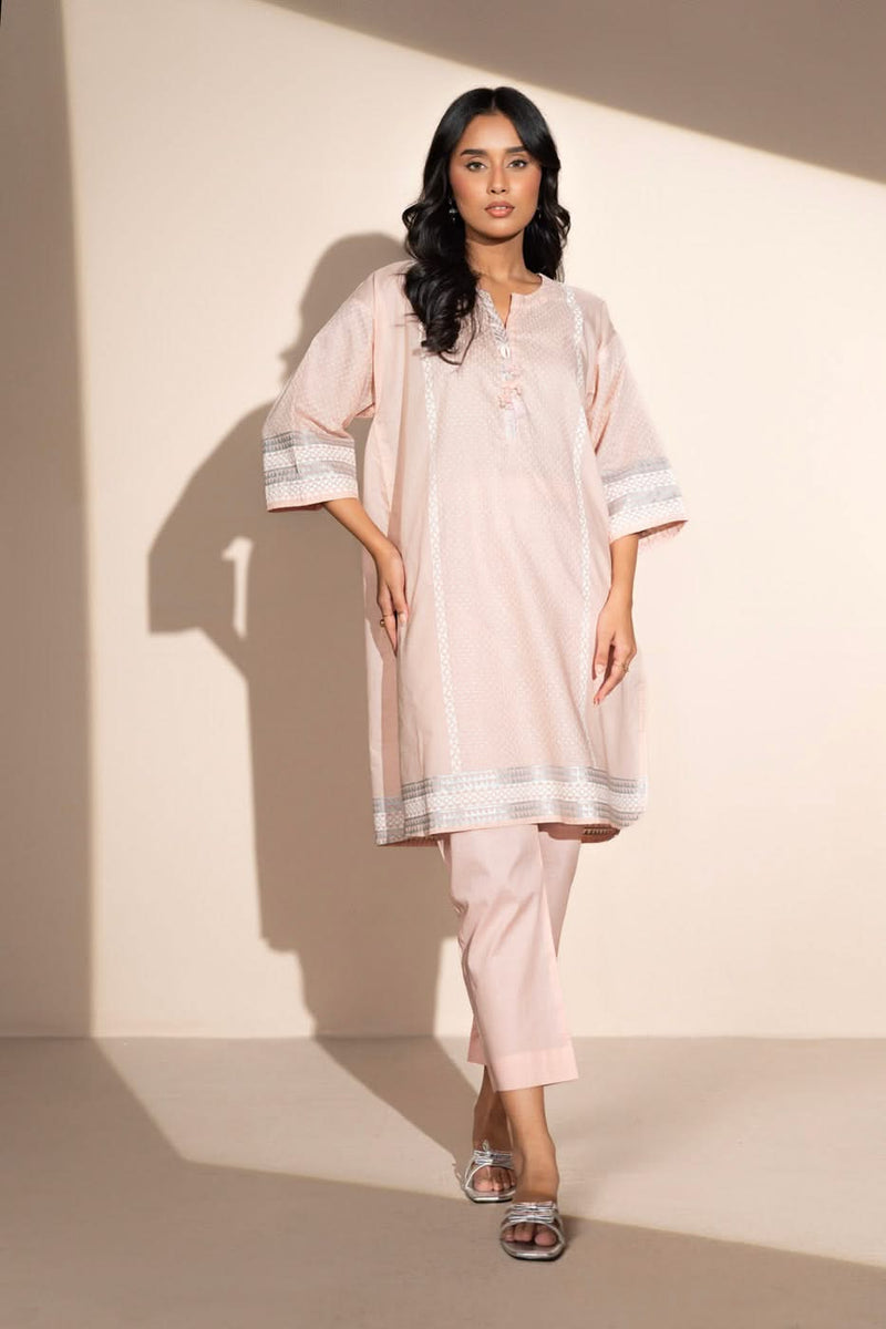 AL KARAM 02 PC STITCH SUIT / PEACH