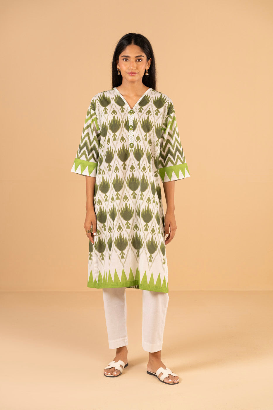 AL KARAM 02 PC STITCH SUIT / GREEN