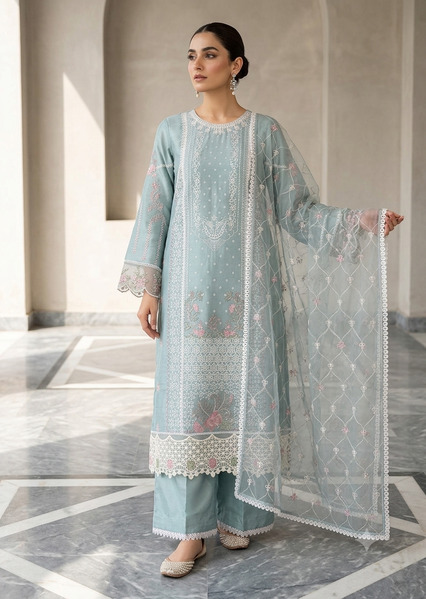 ZELLBURY 03PC STITCH /LUXURY FORMAL EMB