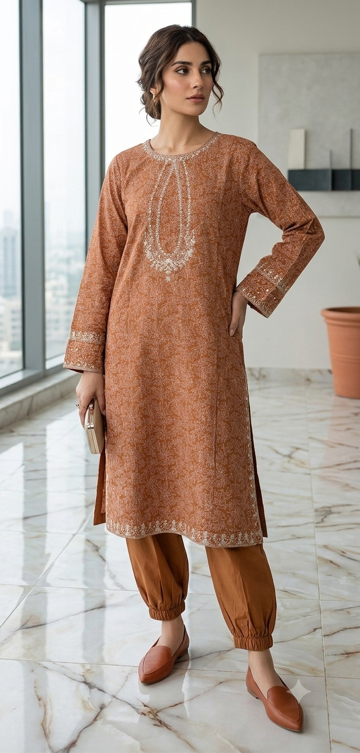 ZELLBURY 2pc stitch Embroided lawn