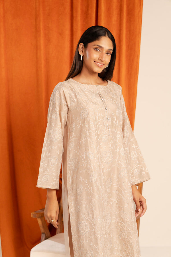 AL KARAM 02 PC STITCH SUIT / CREAM
