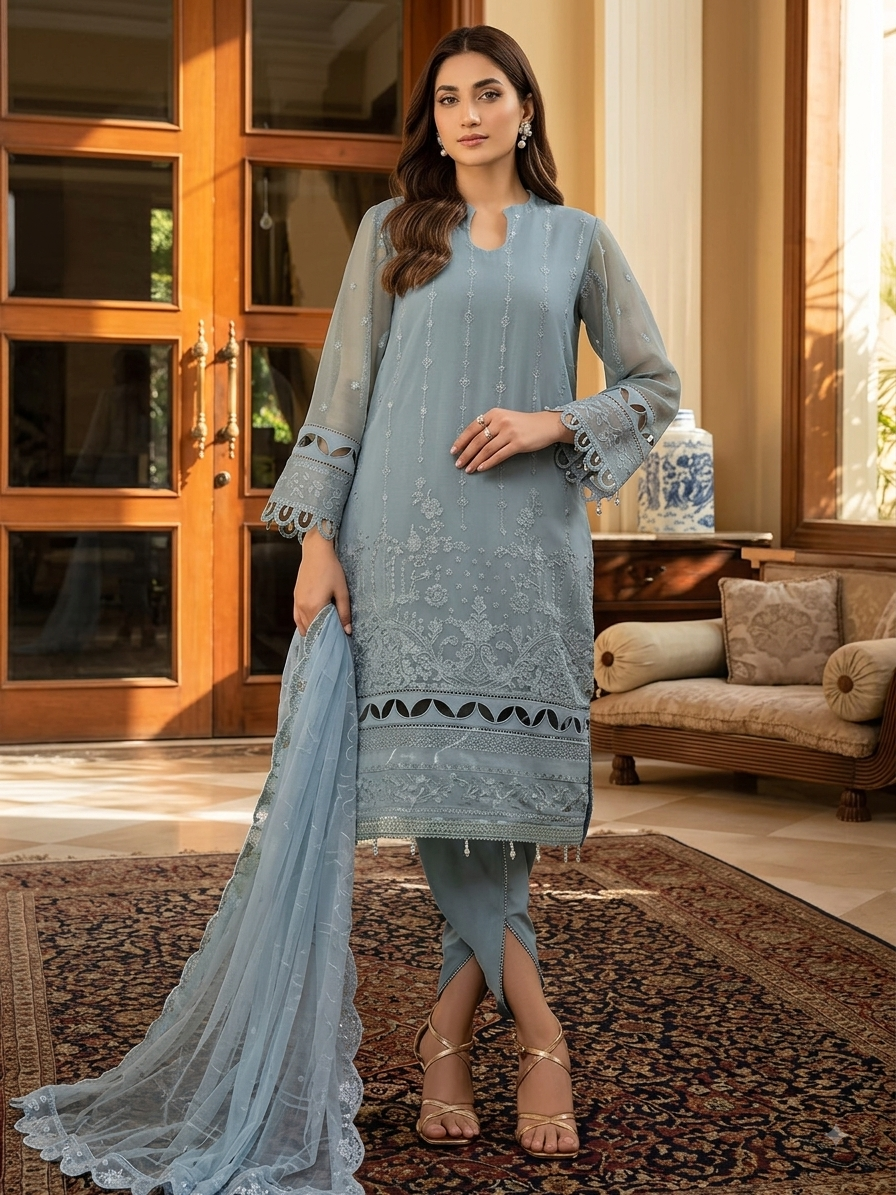 SALITEX 3pc UNSTITCH EMB 0010660 AZADI SALE