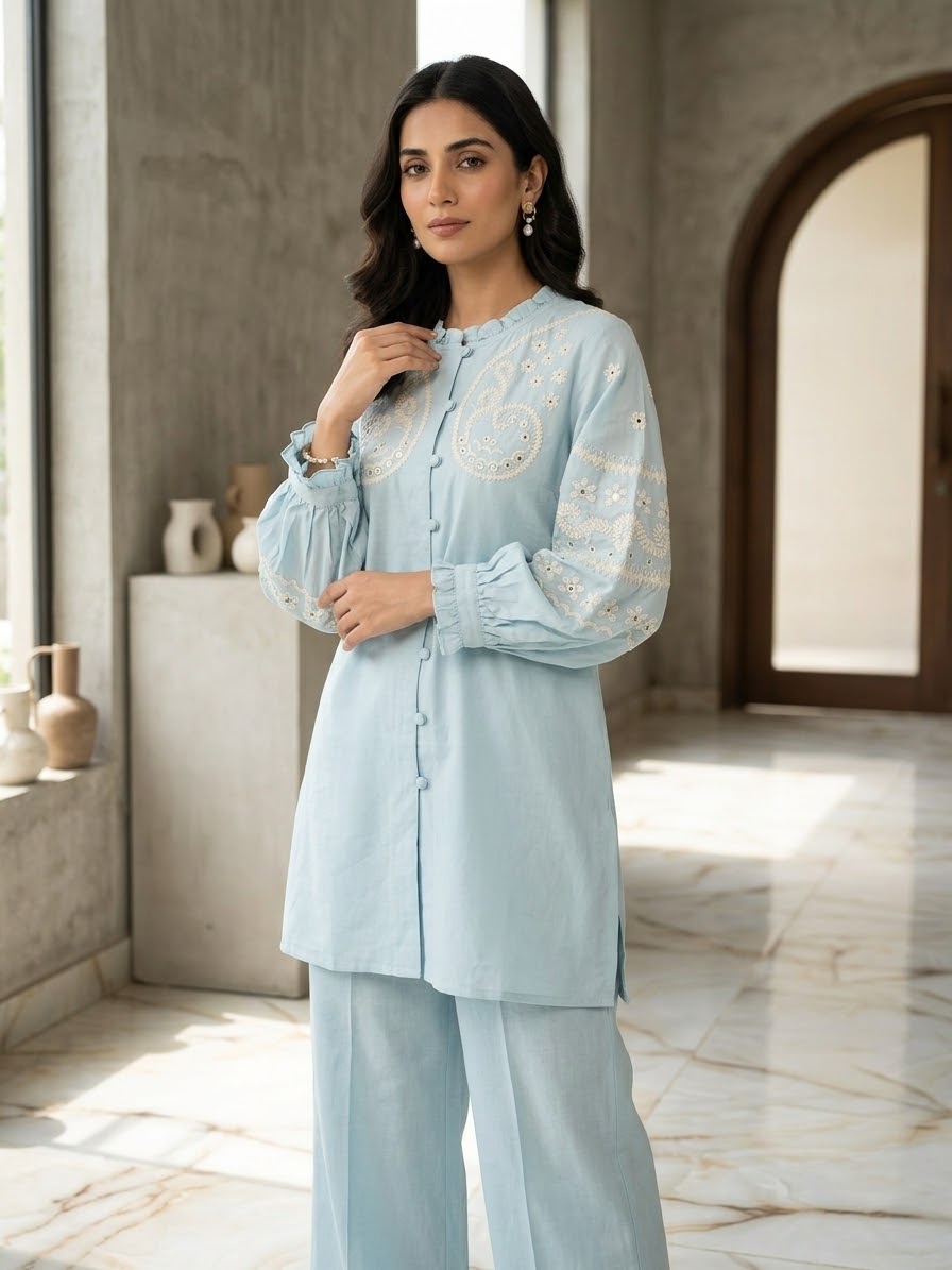 SAYA 02 PC STITCH SUIT / HEAVY EMB