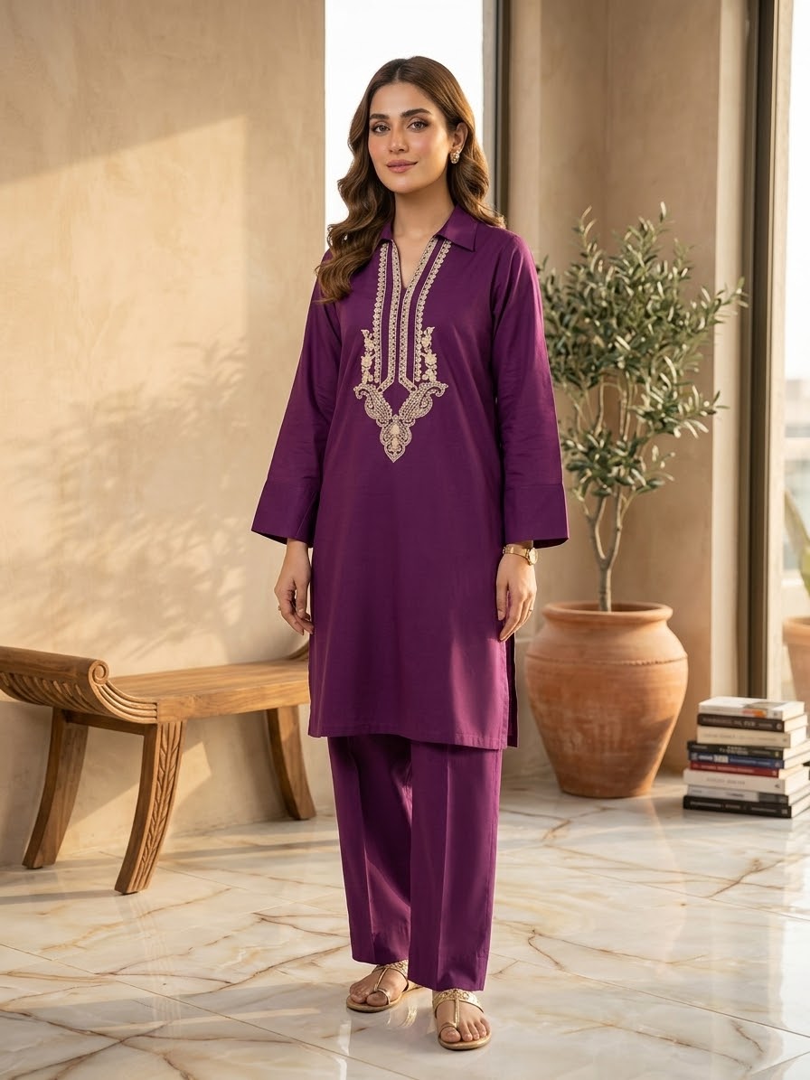 SAYA 02 PC CHIKEN KARI EMB SITCH SUIT / 177