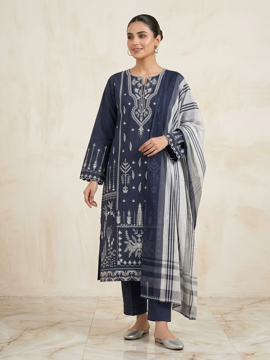 ZELLBURY 3pc stitch emb