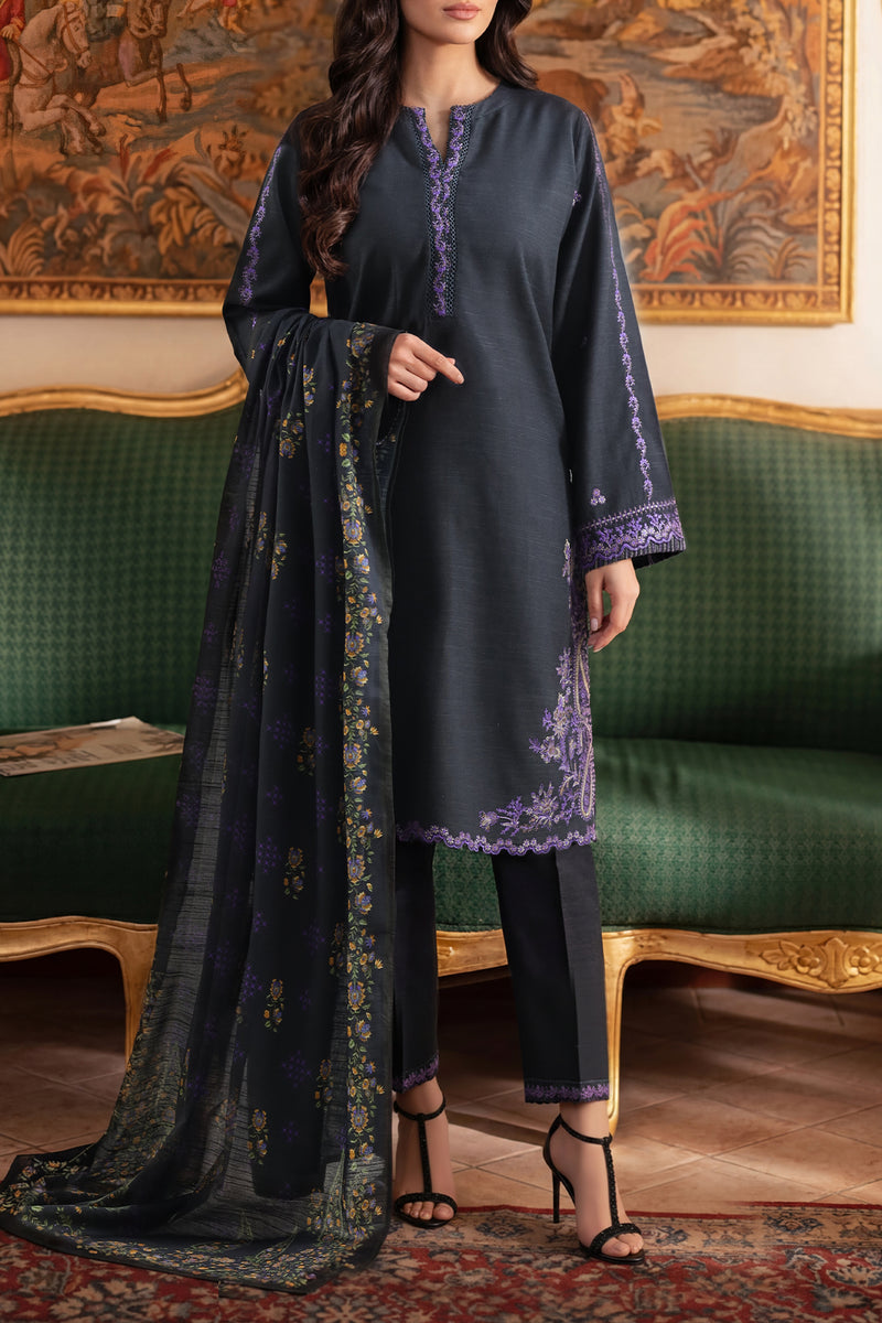 SAYA 02PC STITCH SUIT / BLACK -1185