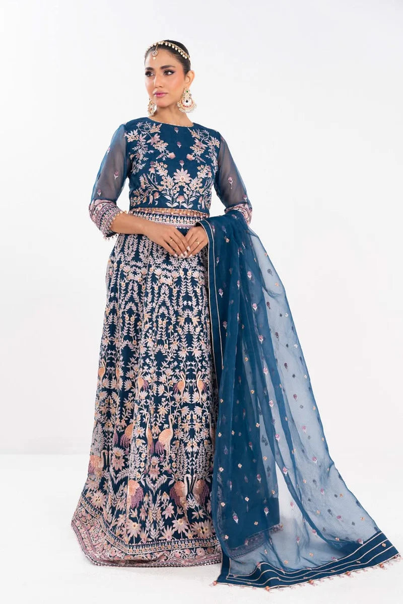 ALKARAM FORMAL UNSTITCH/HF-15-25-1 Blue
