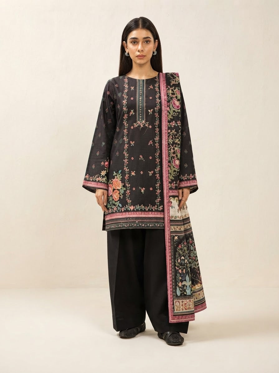 BEECHTREE 03PC UNSTITCH KHADDAR/ 4798
