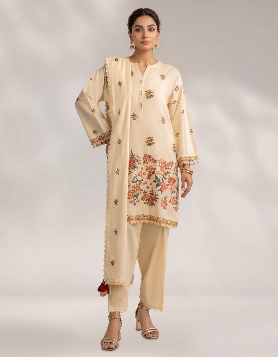j. 03 pc stitch suit / yellow -251028