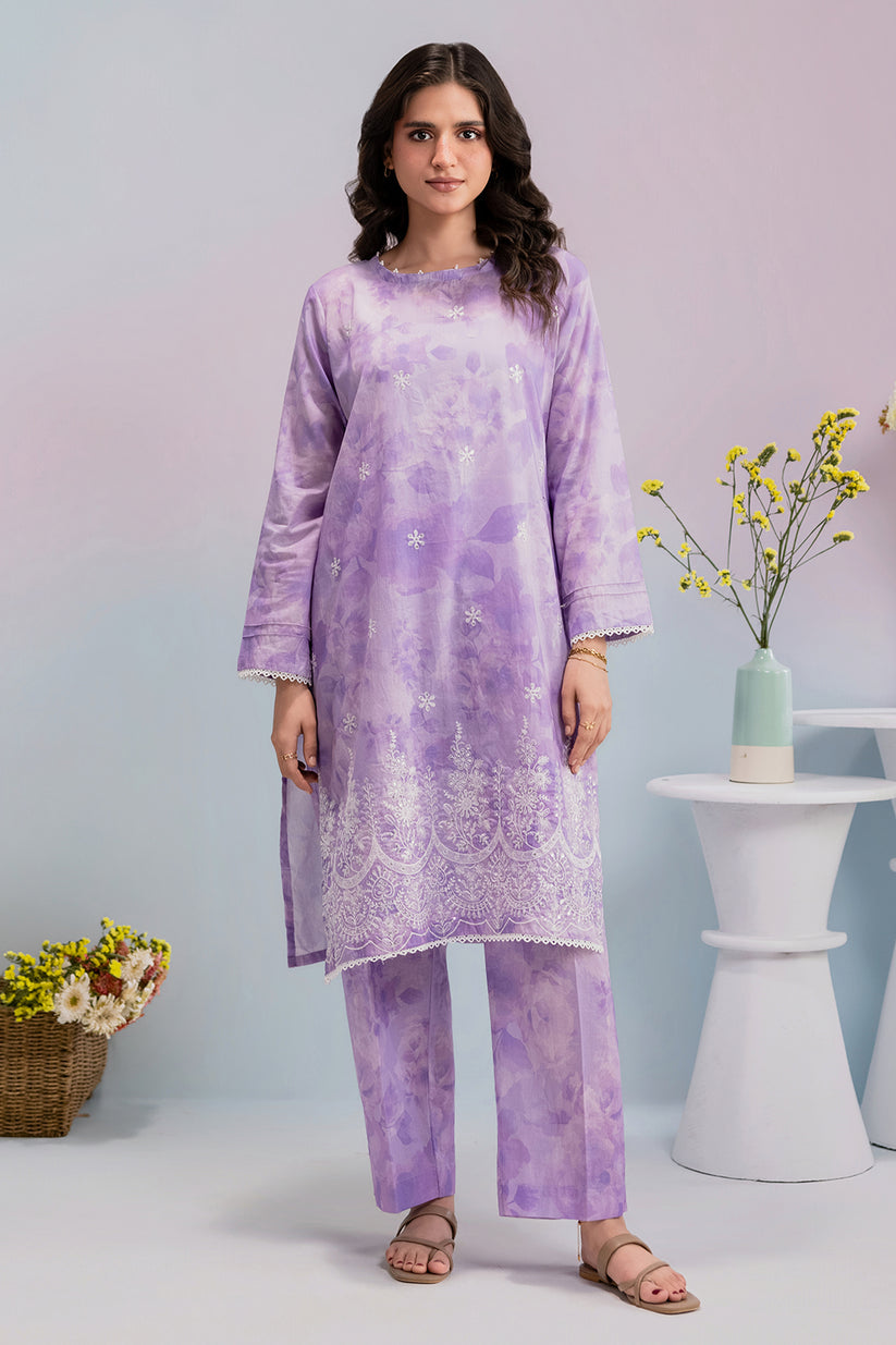 Zellbury 2pc stitch heavy emb suit