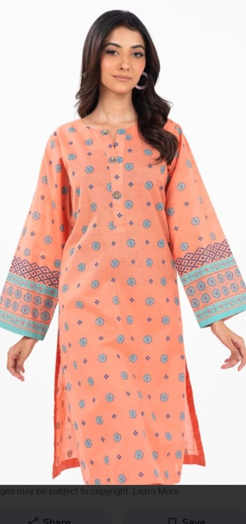 ALKARAM LAWN 02 PC STITCH SUIT / RUST