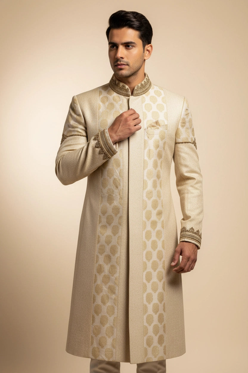 ALMIRA 01 PC SHERWANI / OFF WHITE