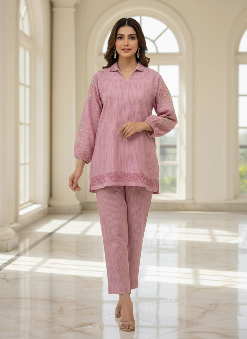 SAYA 02PC S+T STITCH/ PINK-900
