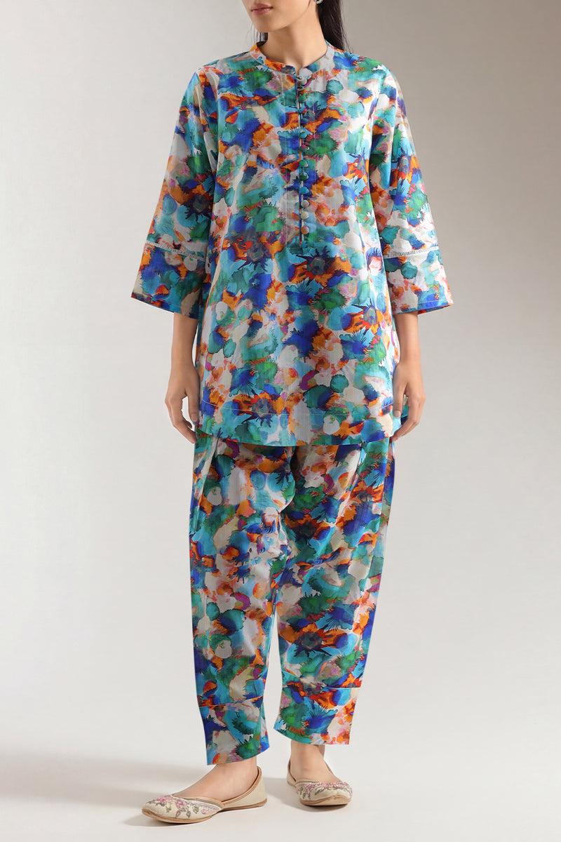 saya 02 pc stitch suit / mutli /2328