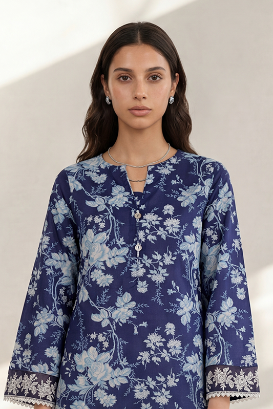 ZELLBURY 01 PC STITCH KURTI / BLUE