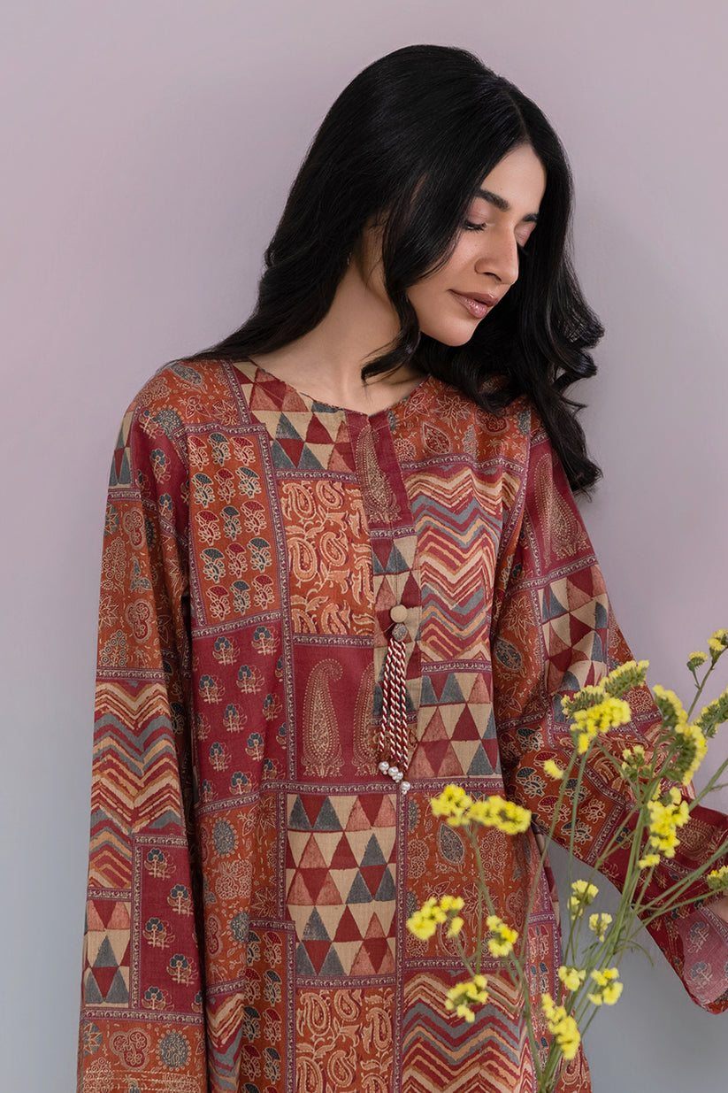 zellbury 01 pc stitch kurti / brown