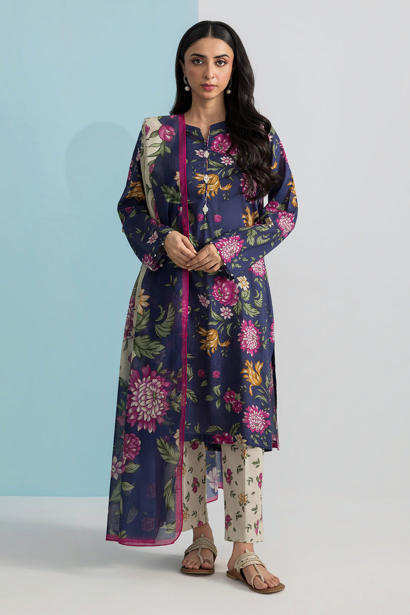 ZELLBURY 03 PC STITCH SUIT / BLUE