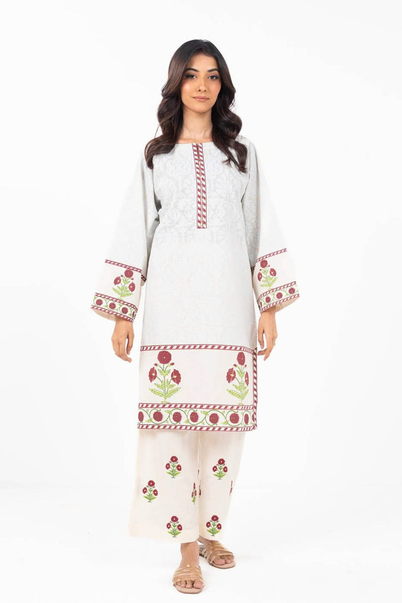 al karam 02 pc stitch SHIRT+TROUSER / off white