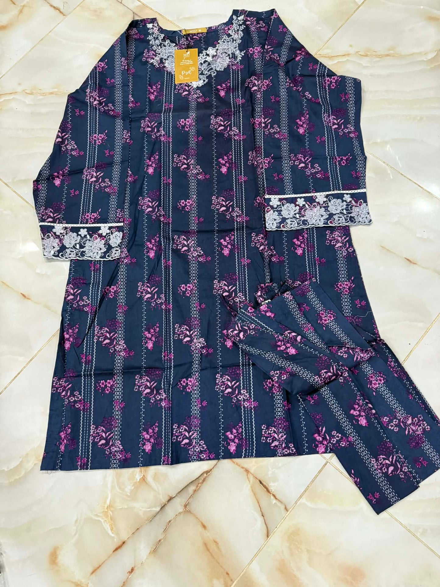 MTJ 02 PC STITCH SUIT / BLUE -3361