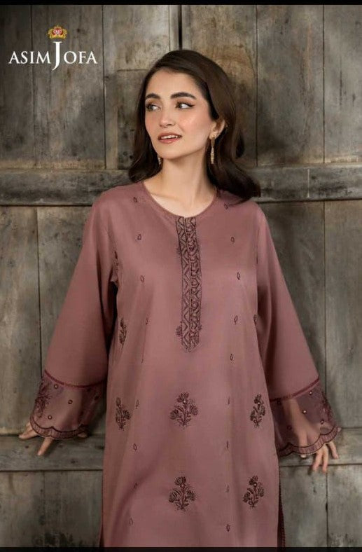 ASIM JOFA 02 PC STITCH SUIT / BROWN 12/12 sale